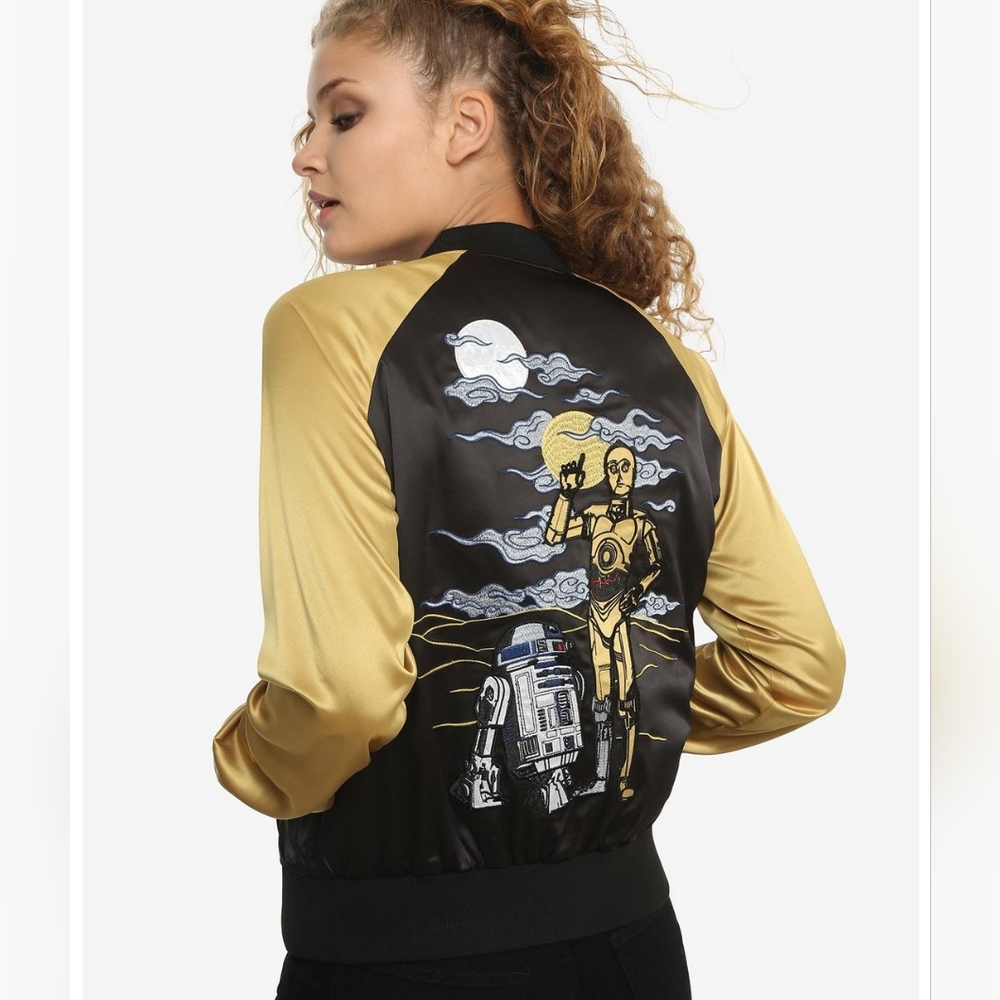 LAST PRICE Star Wars C-3PO Satin Souvenir Jacket Pre Owned